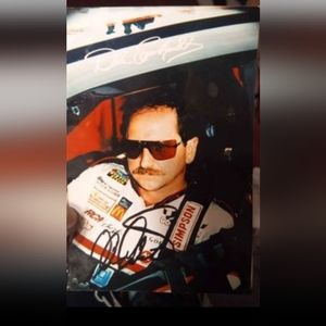 Signed Dale Earnhardt Sr Photo Rare NASCAR Collectible